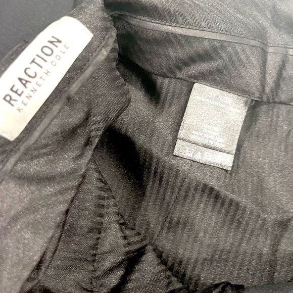 New Kenneth Cole Reaction Stretch Modern Fit Dress Pants Black 31 x 32 - Picture 5 of 15